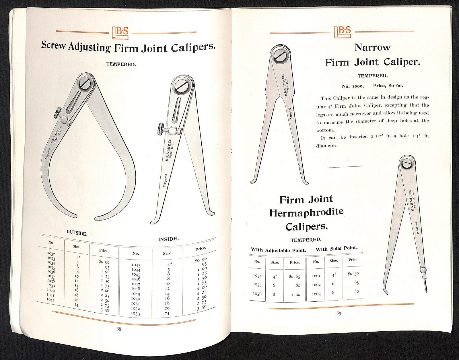 Brown & Sharpe Catalog 109 Mechanical Machinists Tools 183pp w/ Prices c1907 VGC