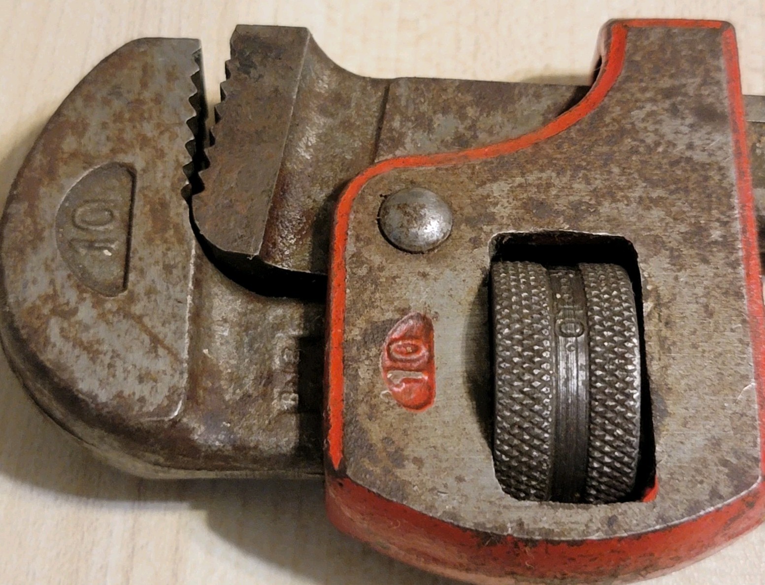 Improved Stillson Pipe Wrench 10 The Ridge Tool Co Elyria Ohio USA Vintage