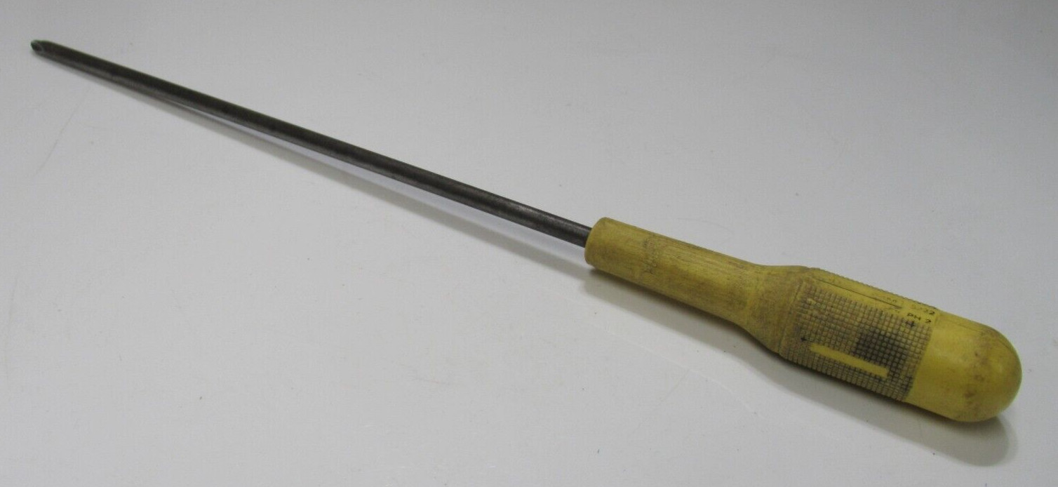 Nice Vintage Lindstrom Sweden 5222 PH2 15″ Long Reach Screwdriver