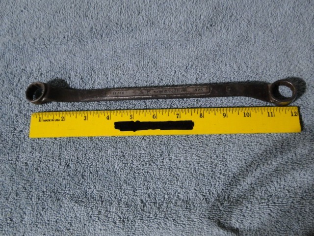 Vintage S-K Wayne B-2224-U.S.A. 3/4″–11/16″ Double Box End Offset 12pt. Wrench