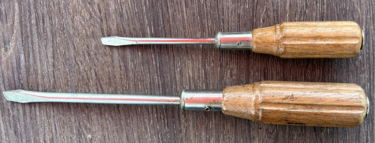 Vtg Globemaster Slotted Screwdriver Set with Striking Caps Mod # 59260 & 59250