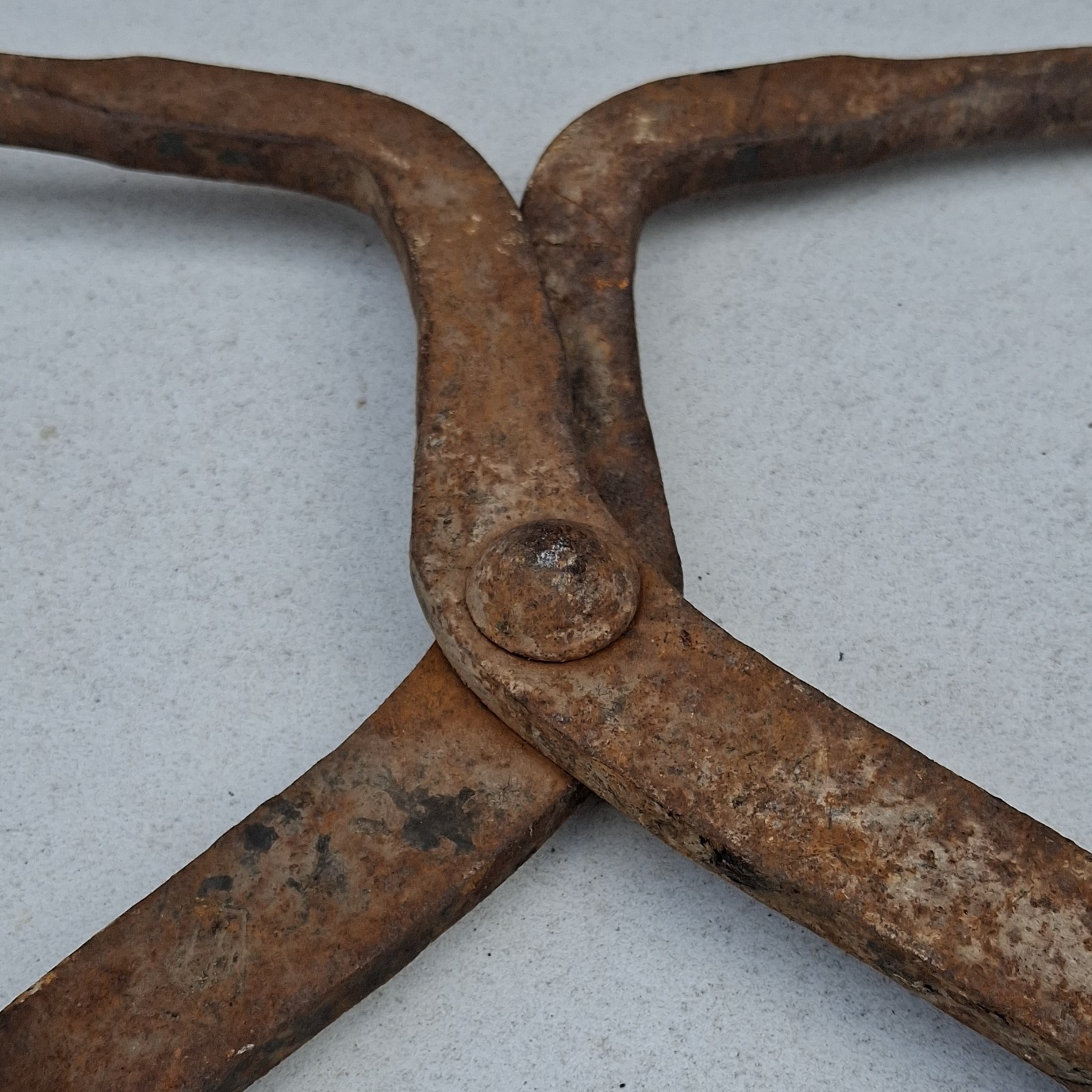 Lot Of 2 Antique Rustic Large Ice Tongs, Heavy Duty Functional Collectible