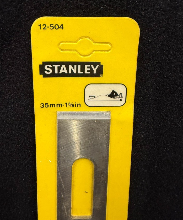 Stanley #12-504 35mm 1 3/8 Inch Block Plane Blade Made in England NOS