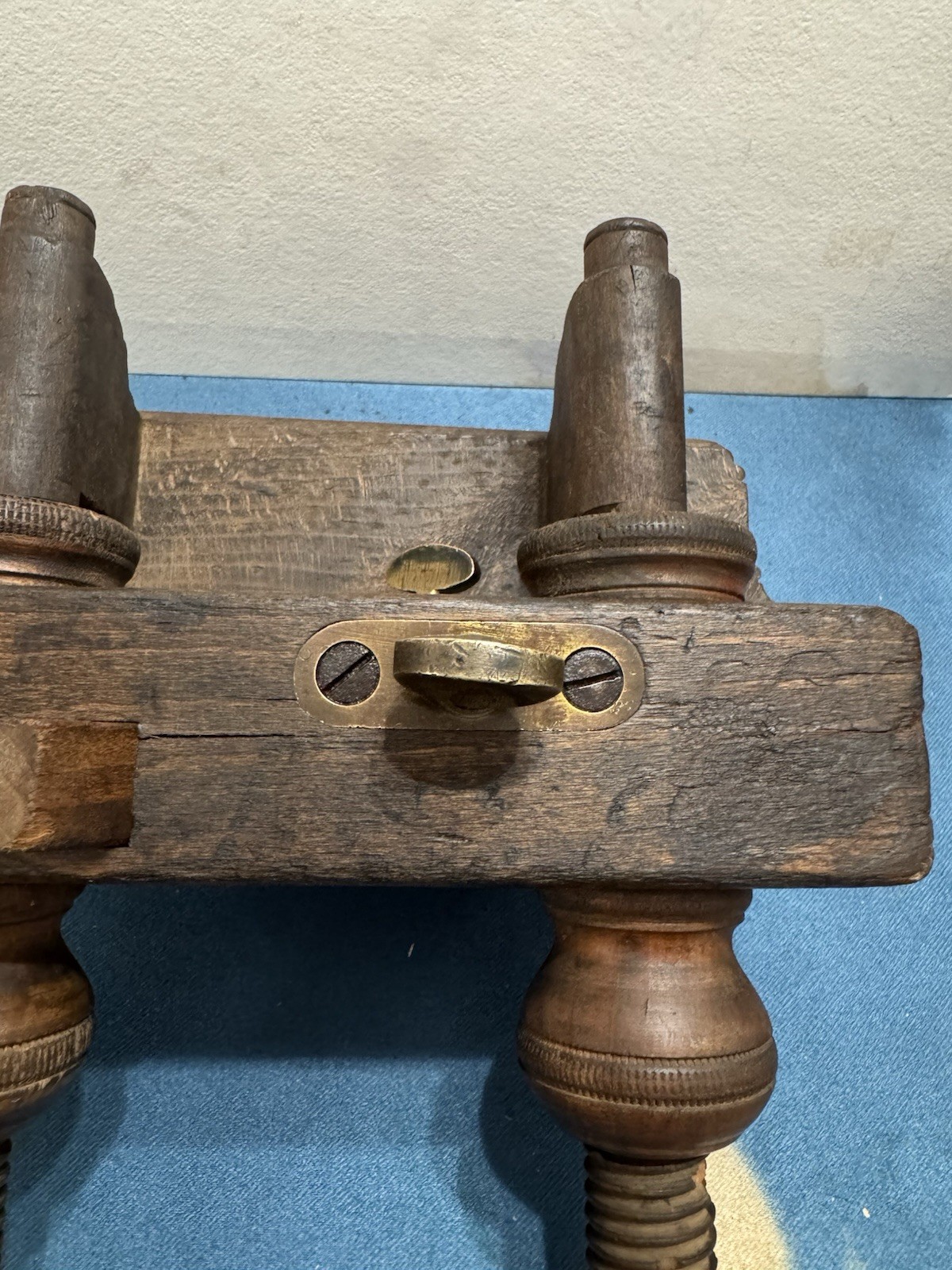 Awesome!! Ohio Tool Co. Antique Original Wooden Plow Plane w/ Iron Blade Ca 1870