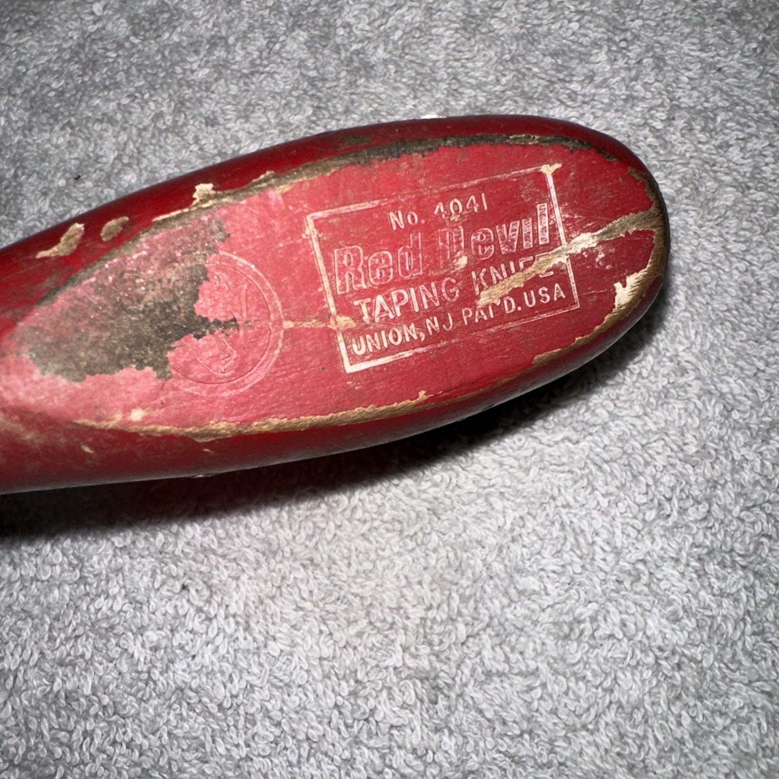 Vintage Red Devil Taping Knife No. 4041 Union, N.J. USA