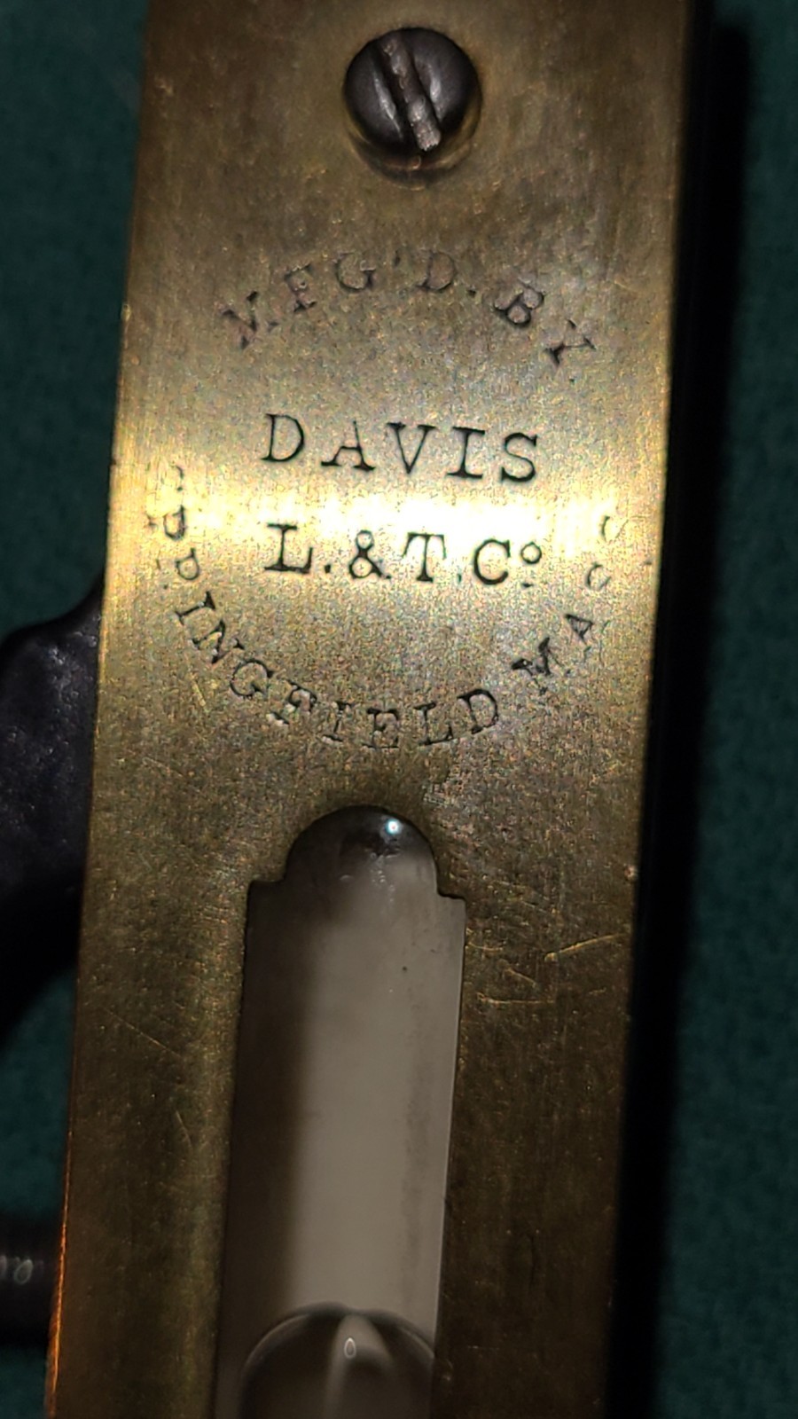 Rare Davis Level & Tool Co. No. 37 1/2 Square – 3 1/2″ Long Springfield, Mass,