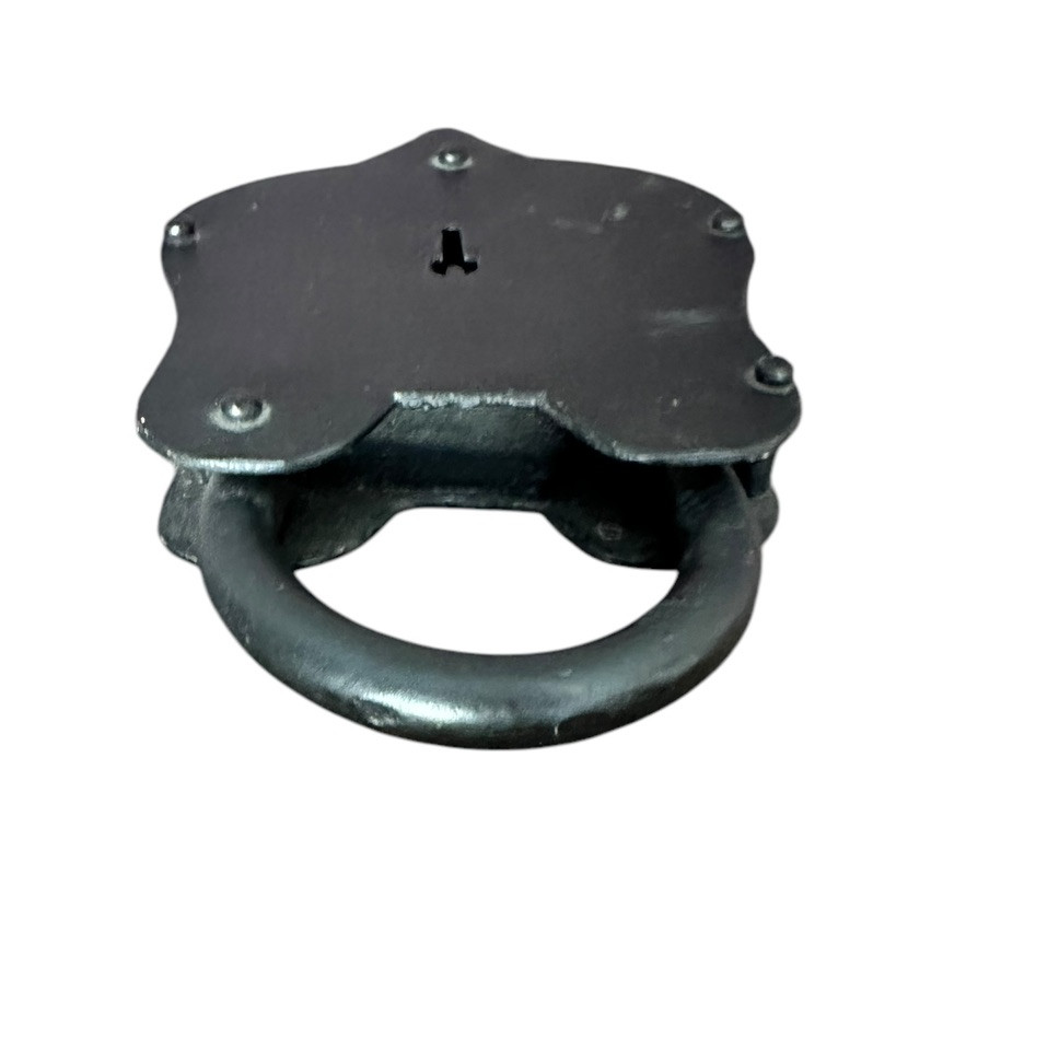 Padlock Keyhole, 6.50”x3.50” No Key Jail Cell Jailor Modern Iron