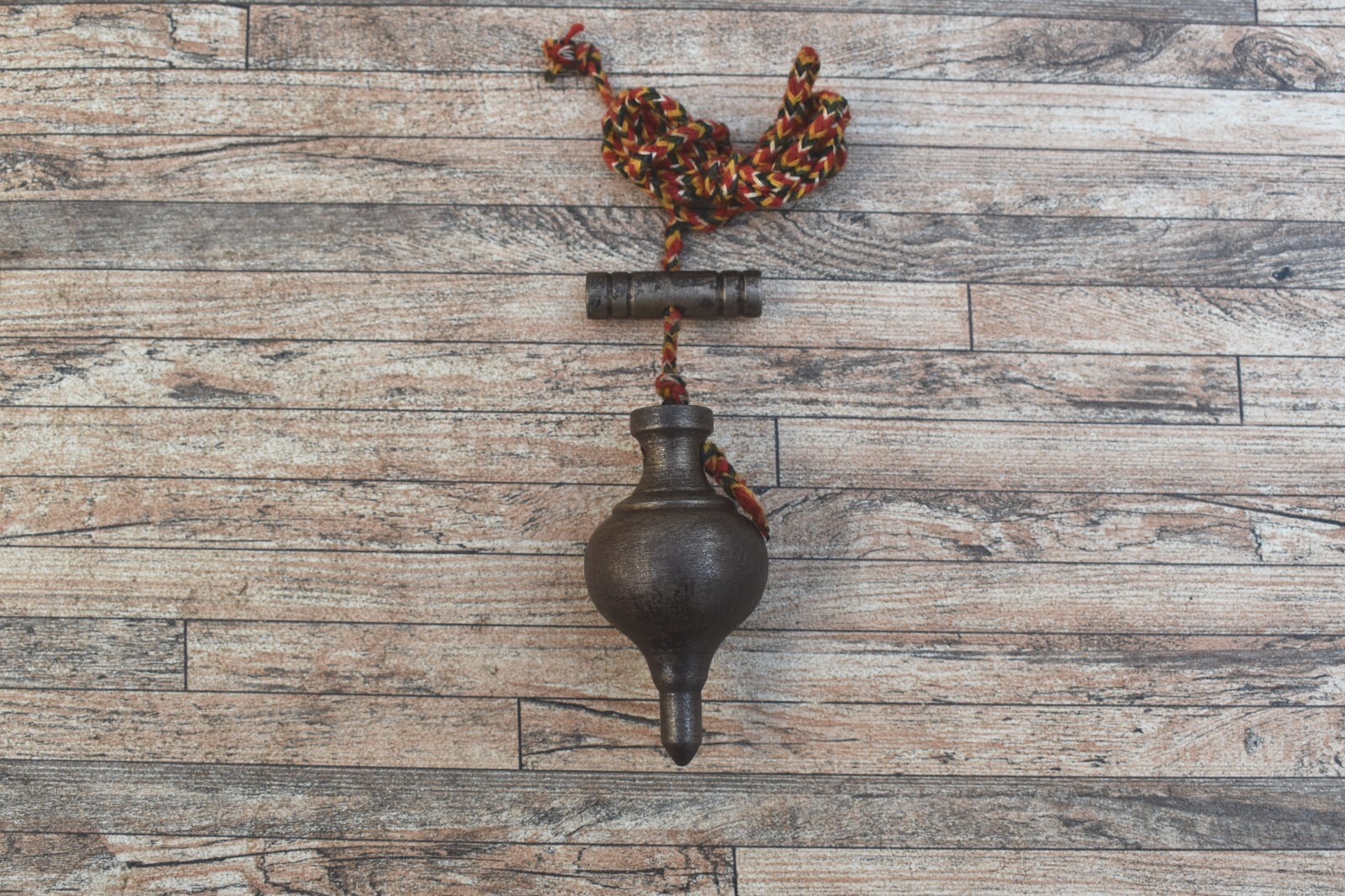 Vintage Collectible Iron Leveling Plumb Bob Tool Table Decor Plumb Bob Work Tool