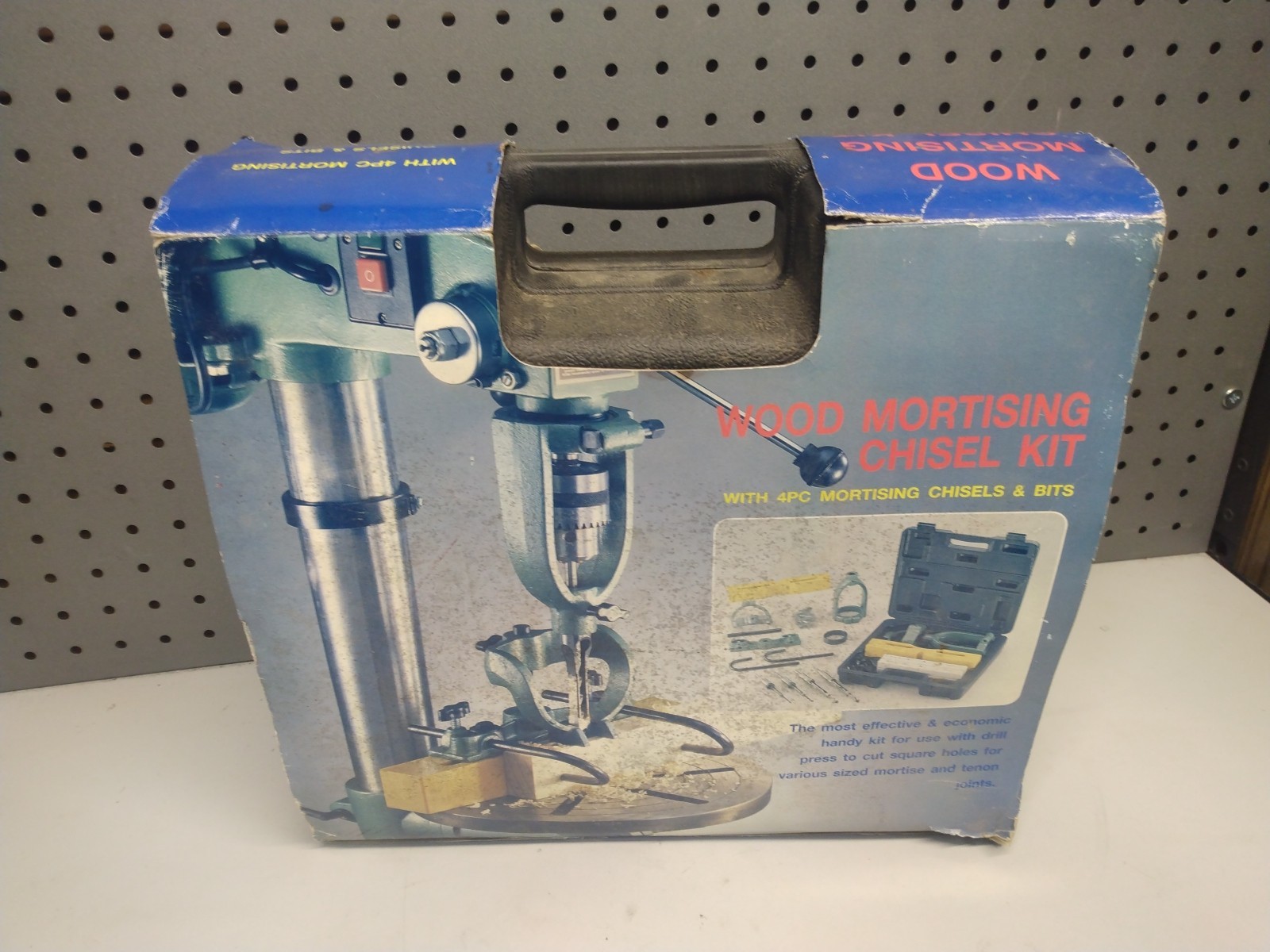 Wood Mortising Chisel Kit W/4 Piece Mortising Chisels & Bits