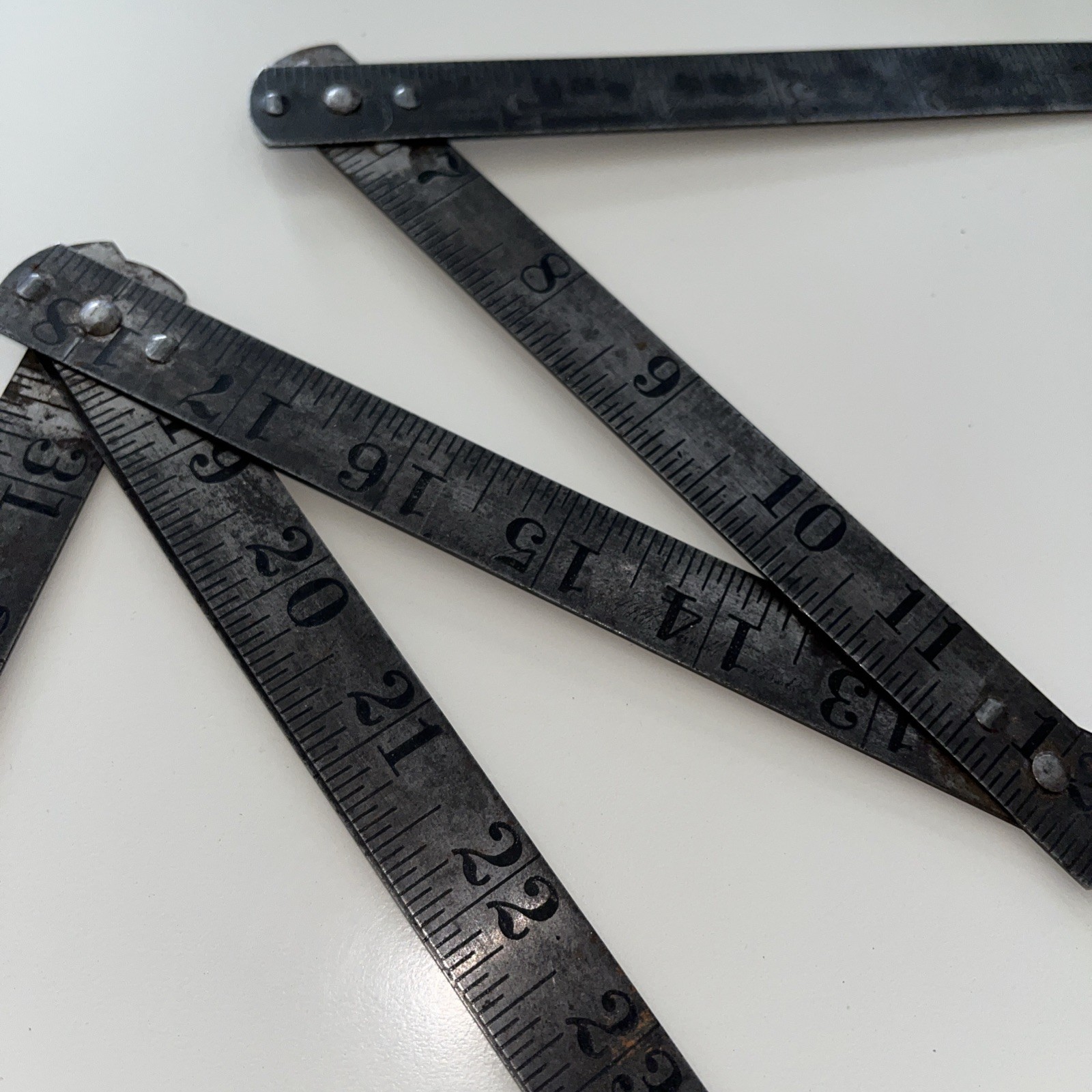 Vintage Steelcraft Metal Folding 6 Foot Ruler, Tape Measurer RULE #6 – GERMANY
