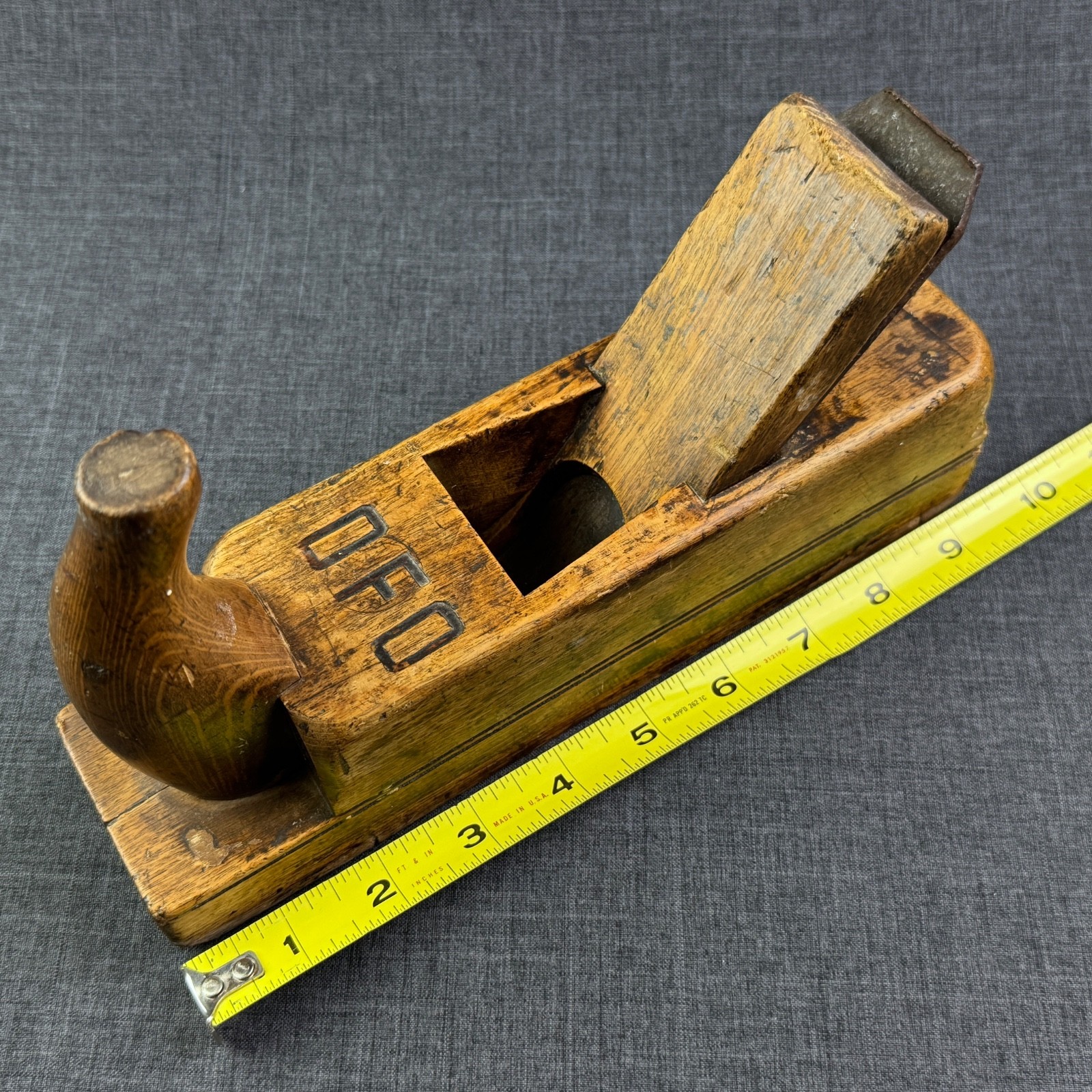 Antique Wooden Hand Plane 1858 Kirschen Werkzeuge Germany Wilhelm Schmitt & Co.