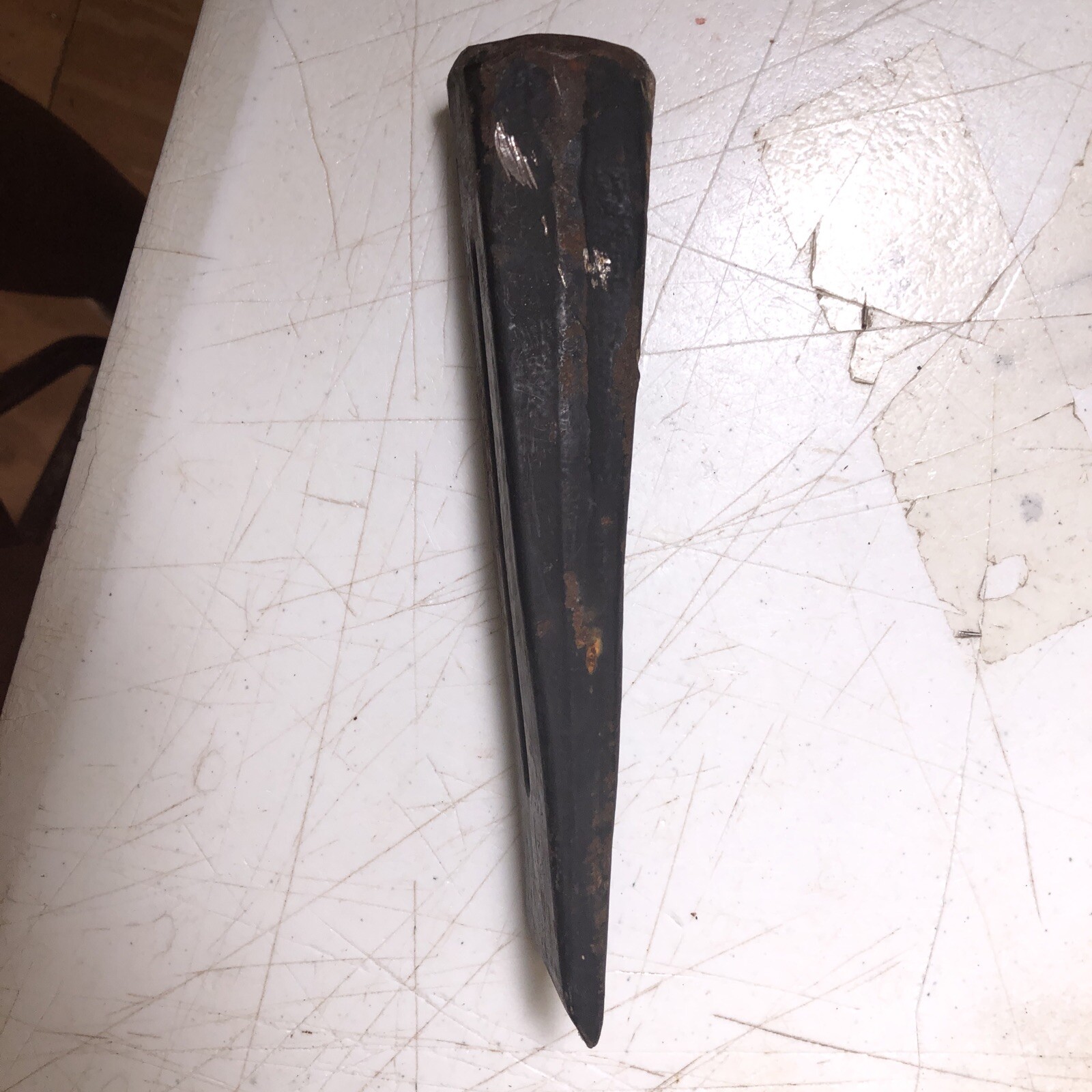 *RARE* Vintage Mexico Metal Steel Wood Splitter Splitting Maul Black 8.5” 4 Lb.