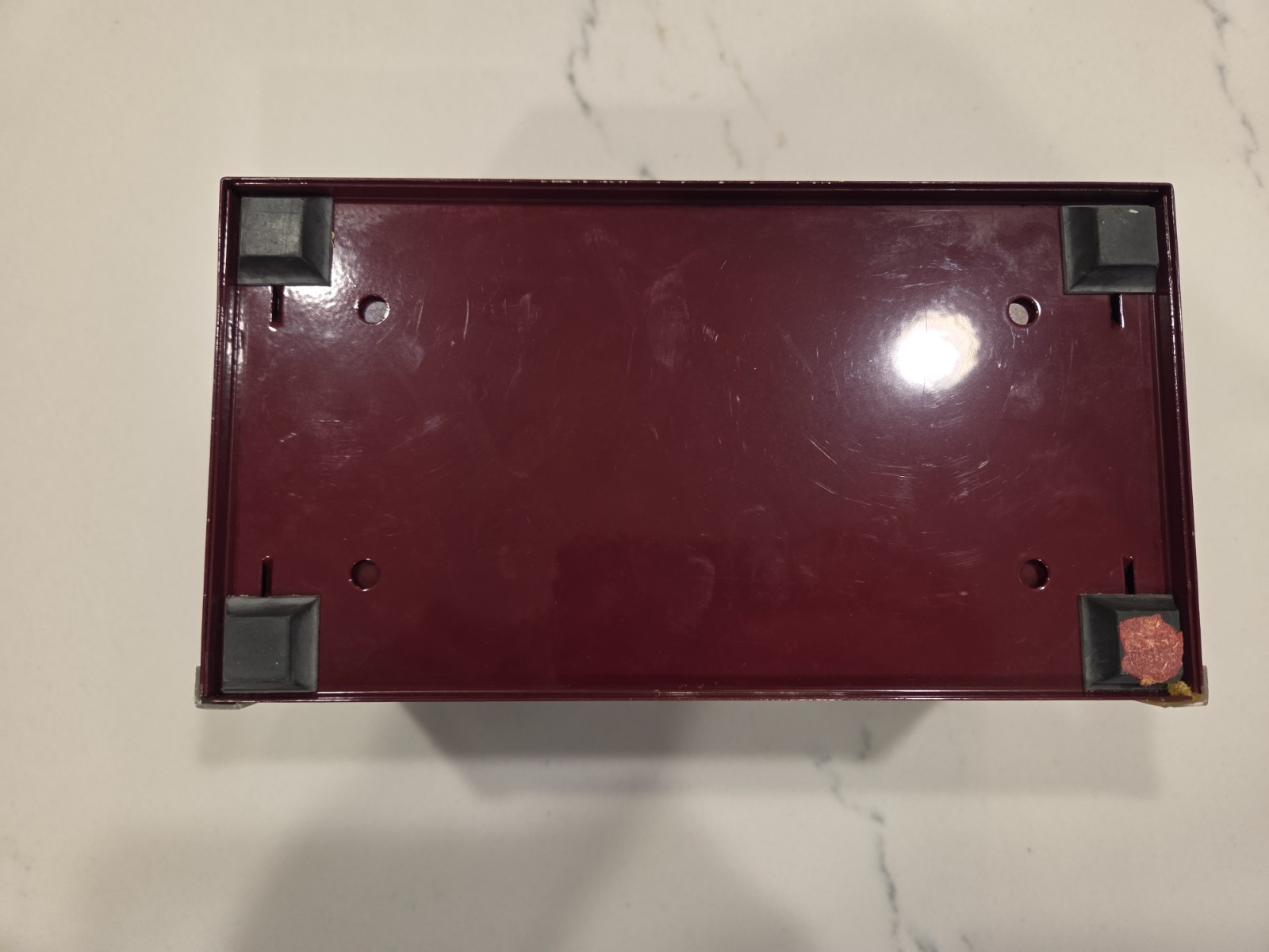 Snap On Cranberry Mini Micro Tool Box Top Chest KMC923APL Opening Drawers Used