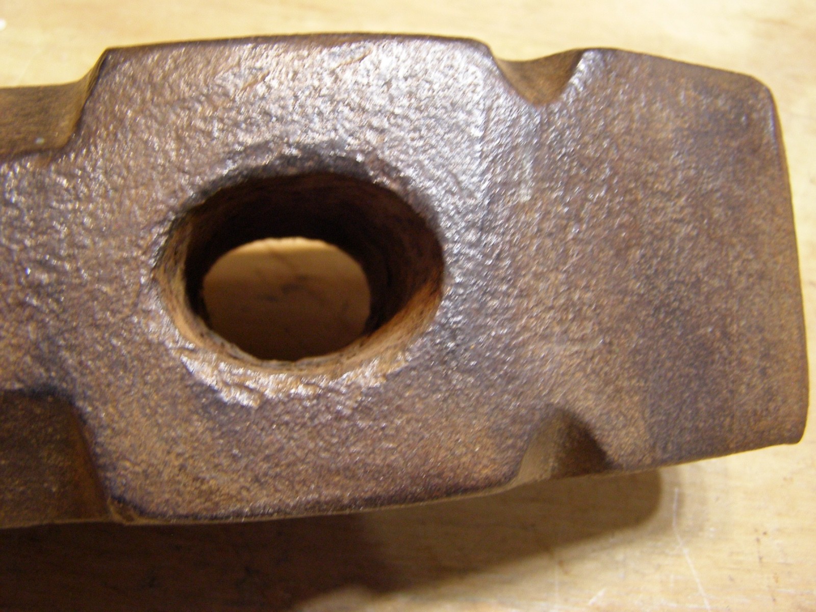 Large Vintage 9-1/2 Lb Cross Peen Sledge Hammer By “? WERK” Chipped / Mushroomed
