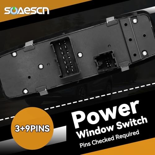 Front Driver Side Master Power Window Switch for 2009-2012 Dodge 2009-2012 Ram