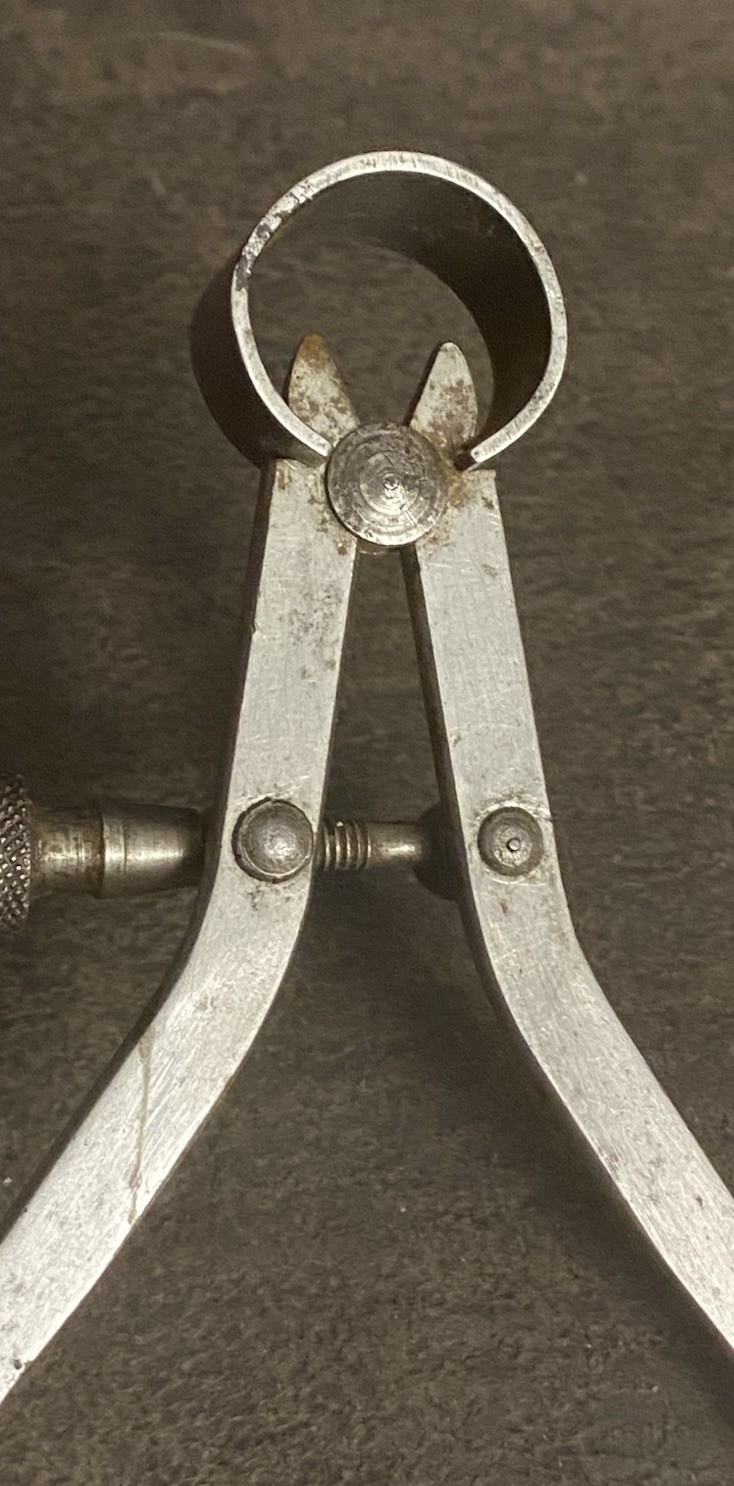 Vintage Sampson Tool Mfg. 3 1/2” Flat Leg Outside Spring Caliper – Newark N.J.