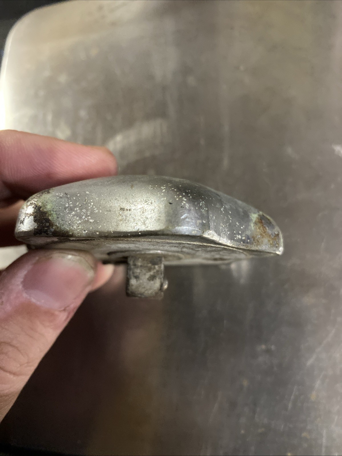 Vintage Kent Moore Chrome Plated Palm Grip Ratchet