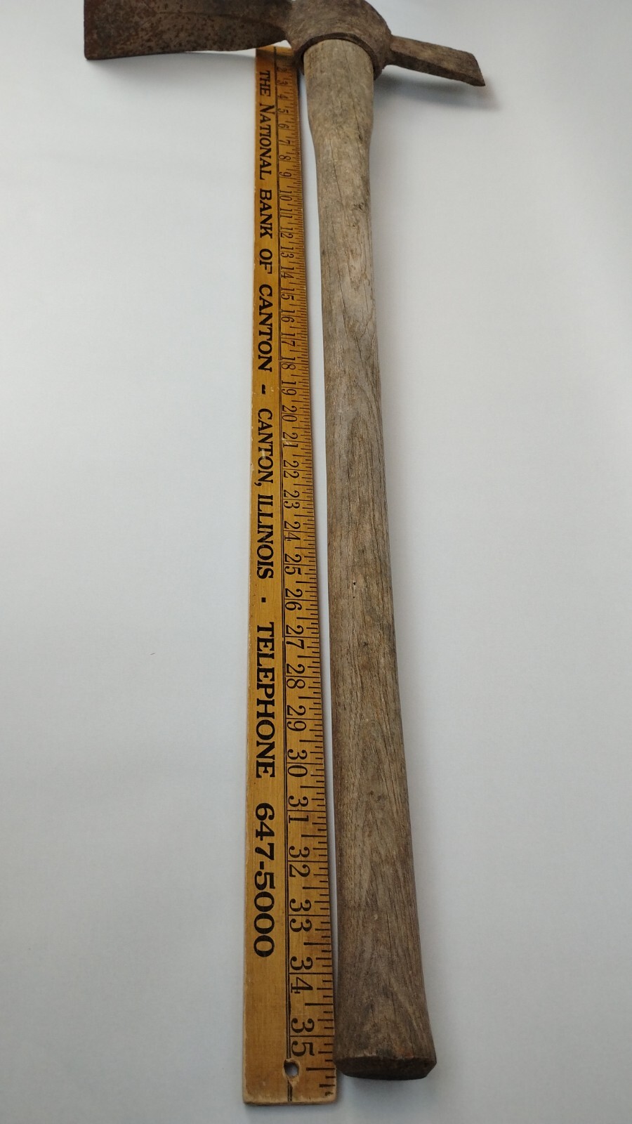 Warren-Teed Cutter Mattock Large Fireman’s Axe/Adze Wood Handle Farm/Railroad