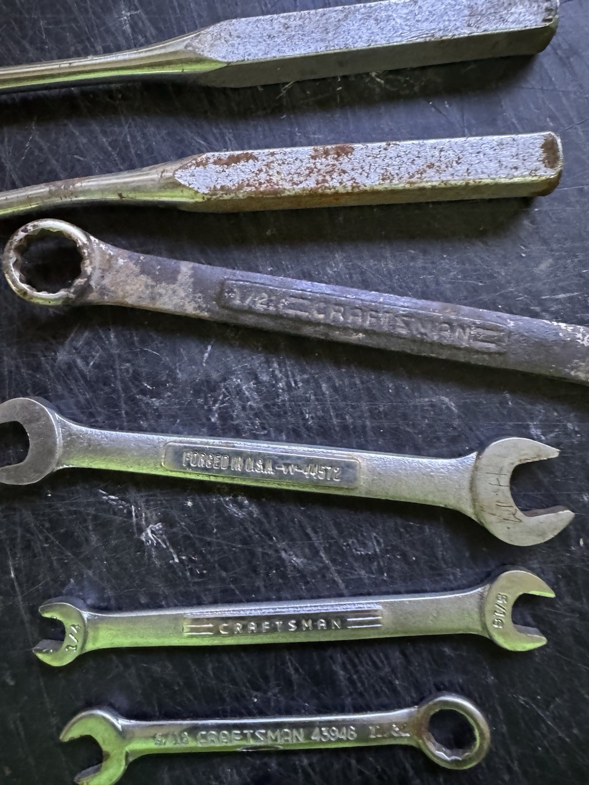 Craftsman Tool Lot Cold Punch Wrench Socket 7pcs