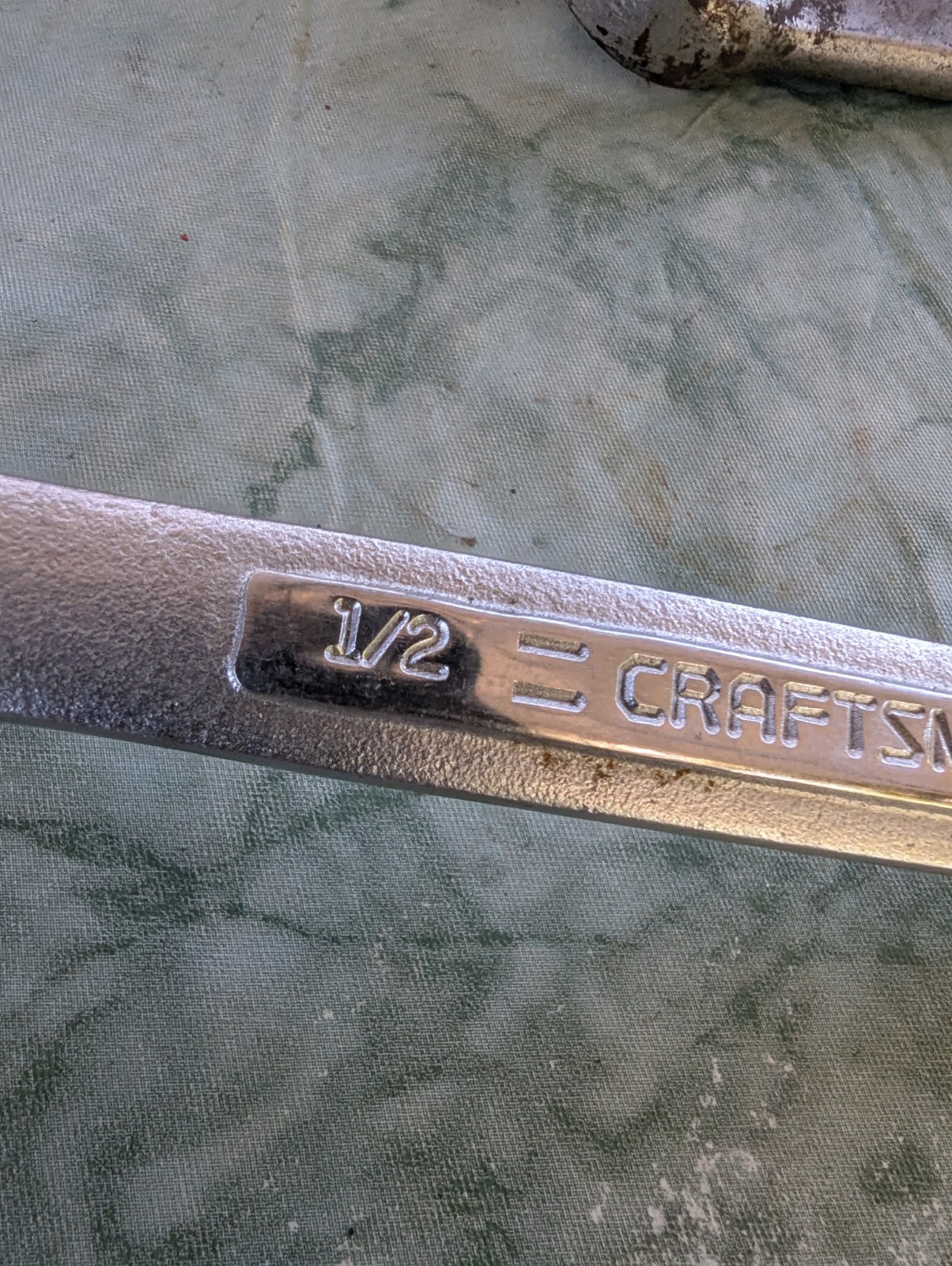 Vintage Craftsman 1/2” X 9/16” Straight Boxed End Wrench -VV- 43923 USA NICE