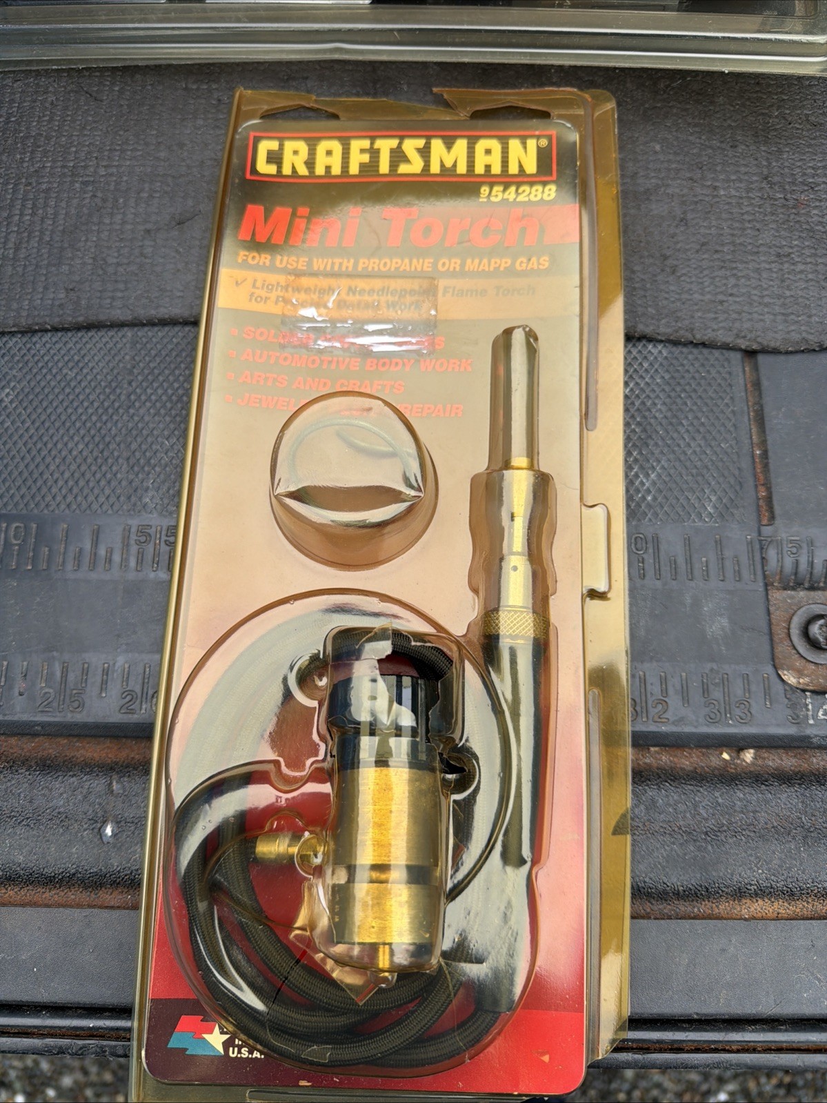 Rare Sears Craftsman USA Nos Mini Propane Or Mapp Gas Torch 54288 Lightweight Fl