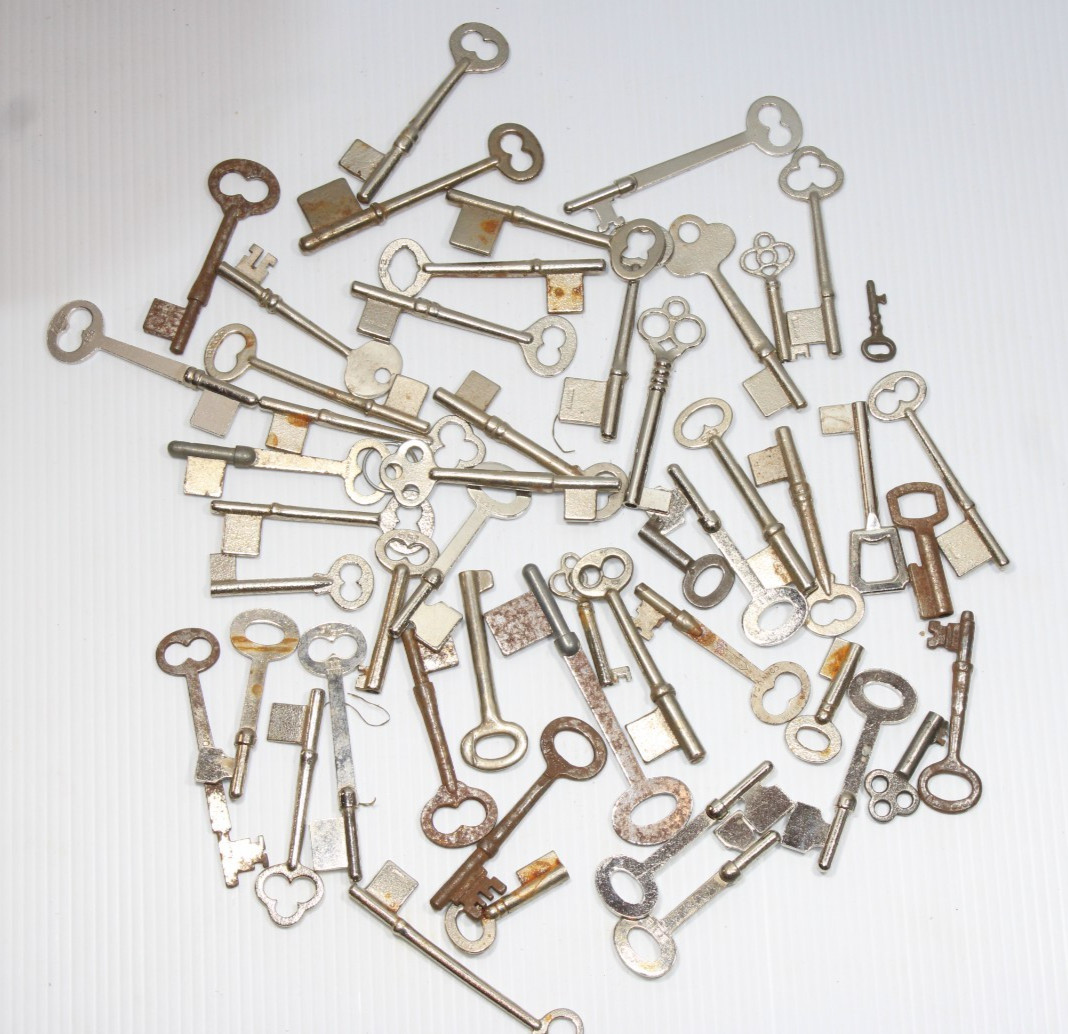 Lot of 50 Vintage Skeleton Keys various sizes. #0089