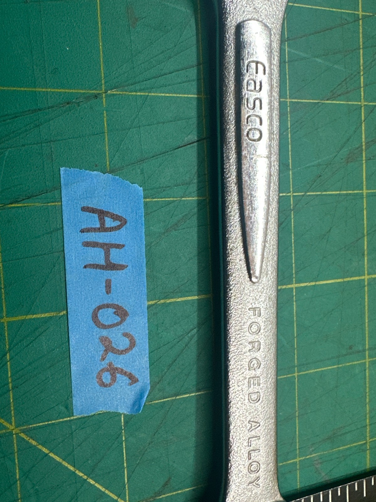 Vintage 7.75” Long Easco 61124 5/8″ x 3/4″Open End Wrench Forged Alloy USA Made