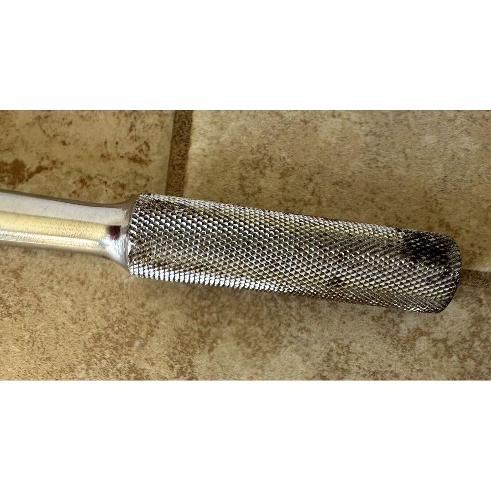 S-K Tools Chrome 1/2″ Dr Ratchet # 42470 USA 10″Long Knurled Handle