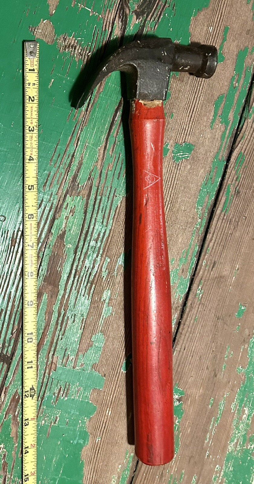 Plump CooperTools Red Wood Handle w/ Forged Claw Hammer