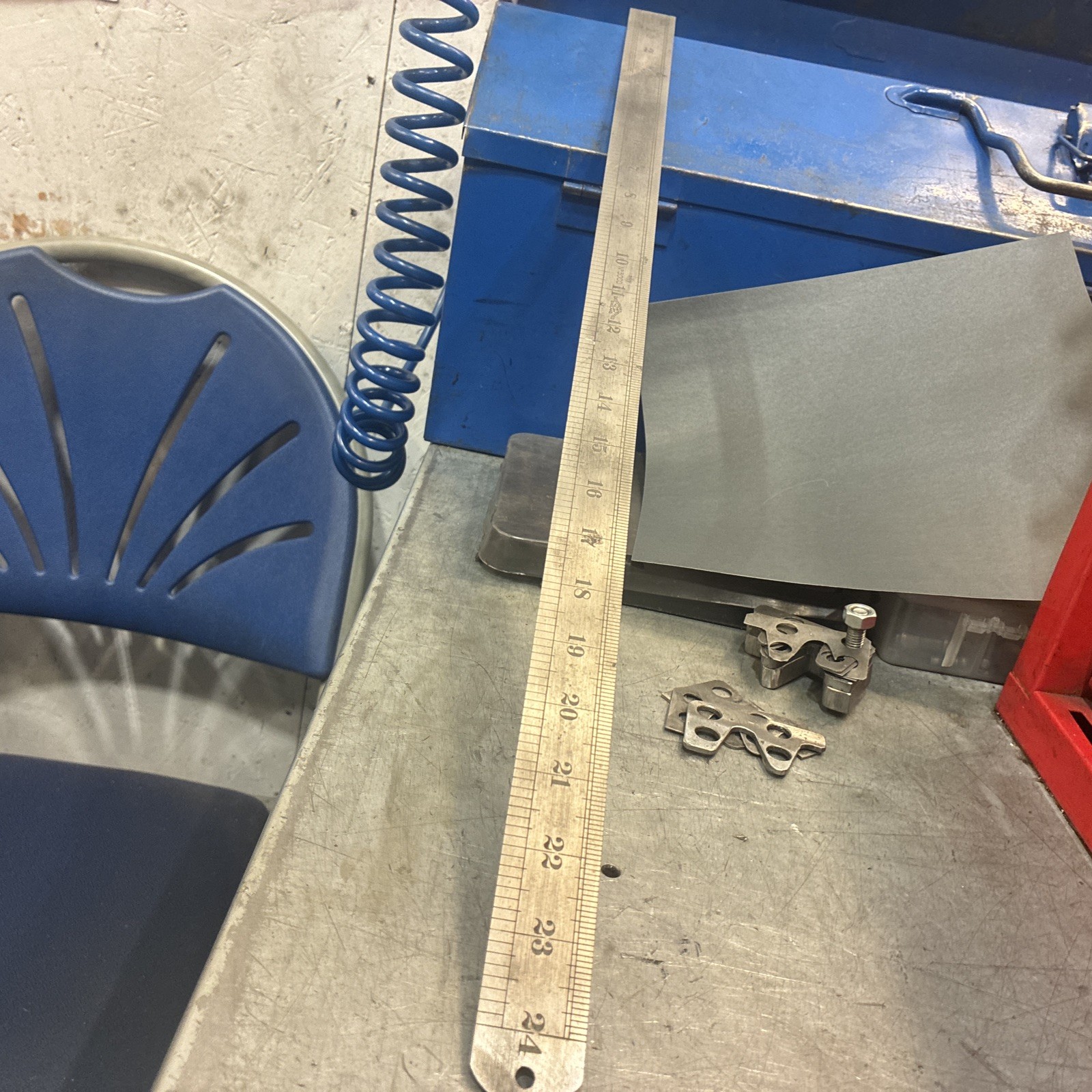 Chesterman No 3000 Rule 24” & Rabone and chesterman 12” 300mm No 34 rule