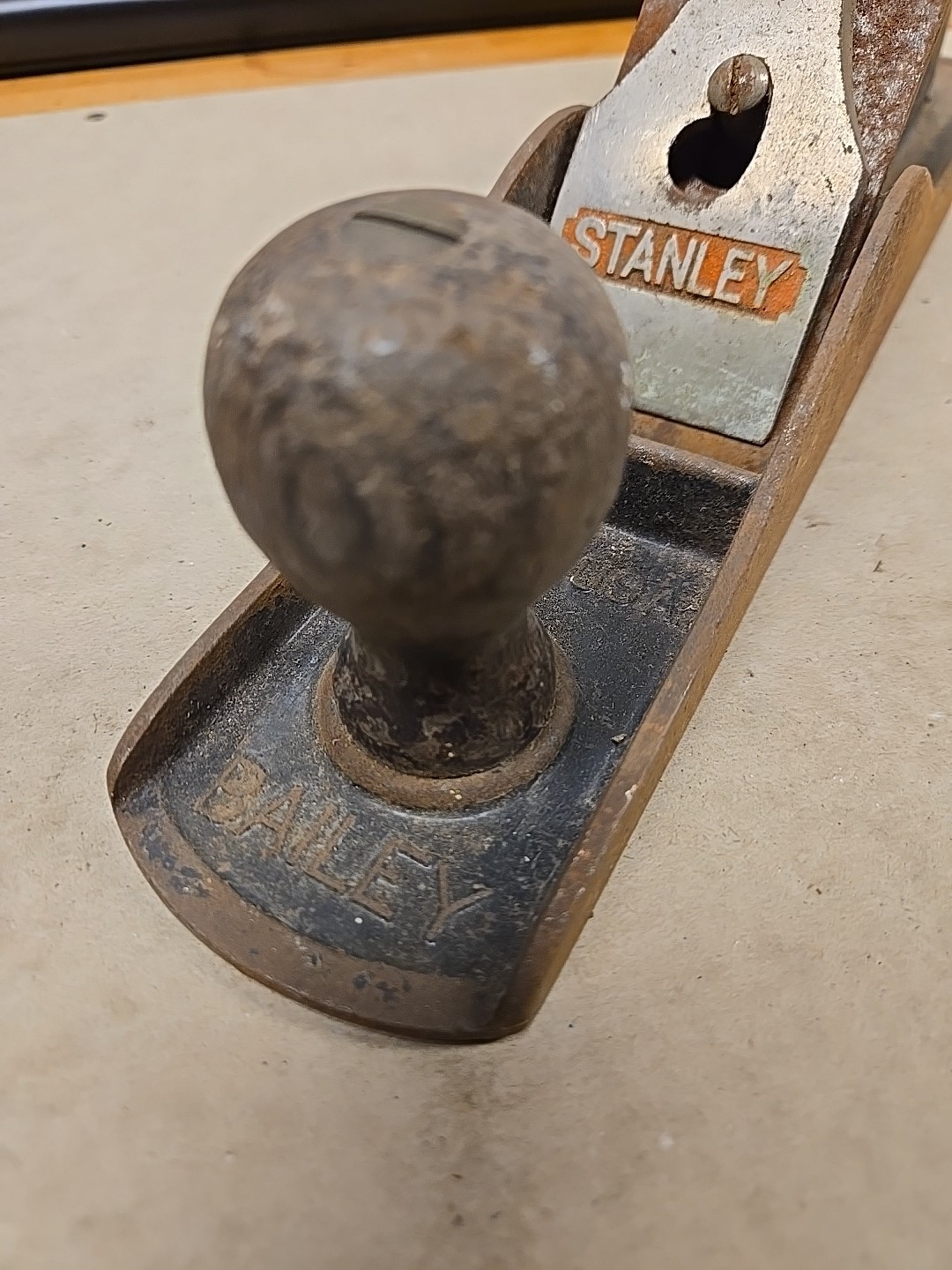 Vintage Stanley Bailey No. 5 – Type 16 Wood Plane 1933-1941 – Made in USA RARE