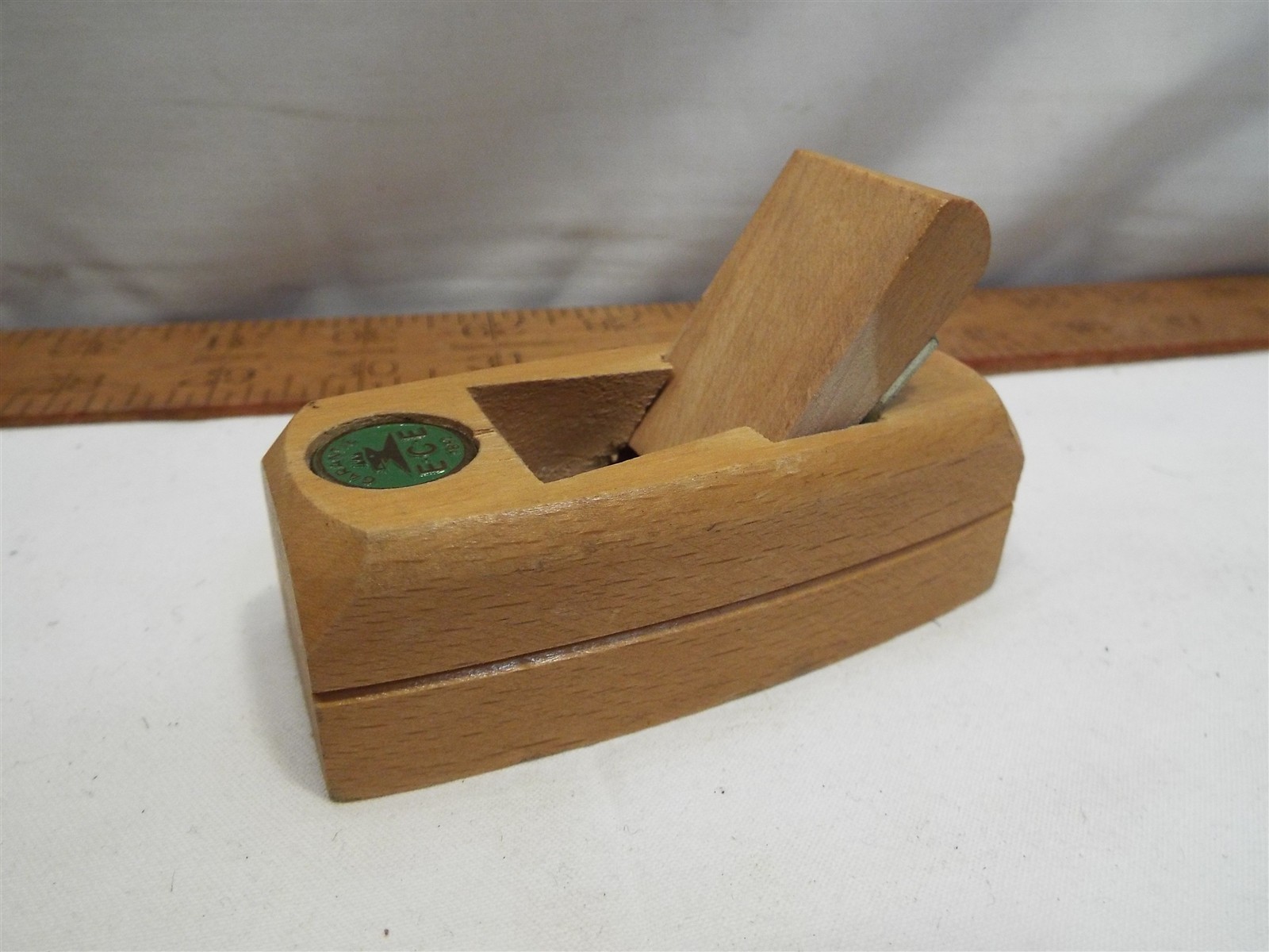 German ECE Emmerich Small Mini Wooden Sample Block Plane Bottle Opener Tool 1″