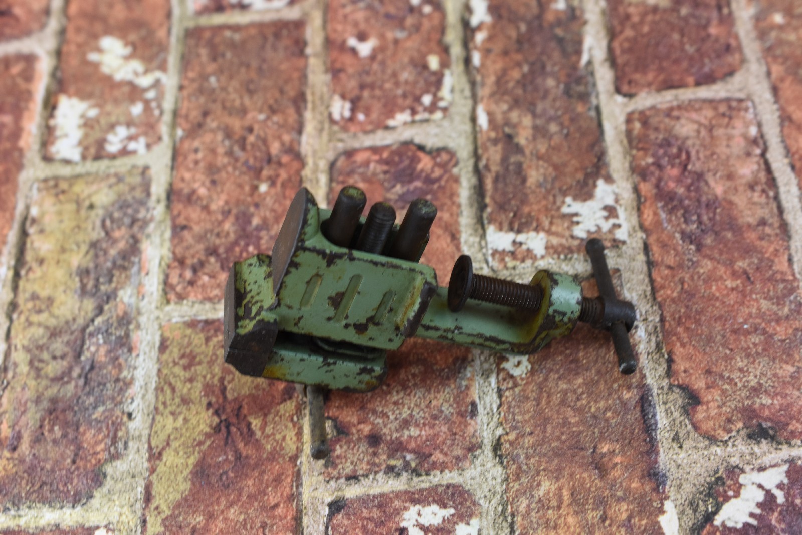Old vice clamp metal work with anvil Jewelers Watchmakers tool VTG
