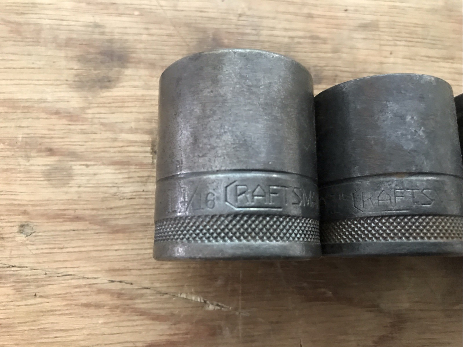Vintage Craftsman USA lot Of 3 BE Series 15/16”, 1”, & 1-1/16” 12 Point 1/2” Dr