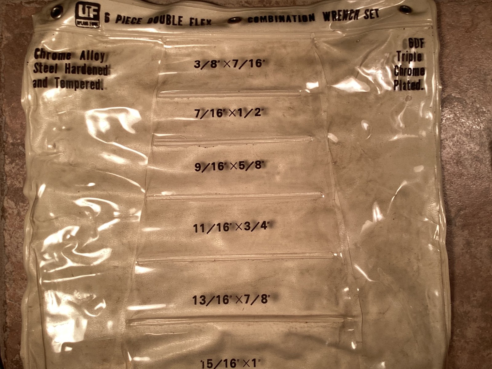 Vintage Double Box End Flex Head Wrenches NOS Lot of 6 Steel 7/16″ – 1″ Chrome