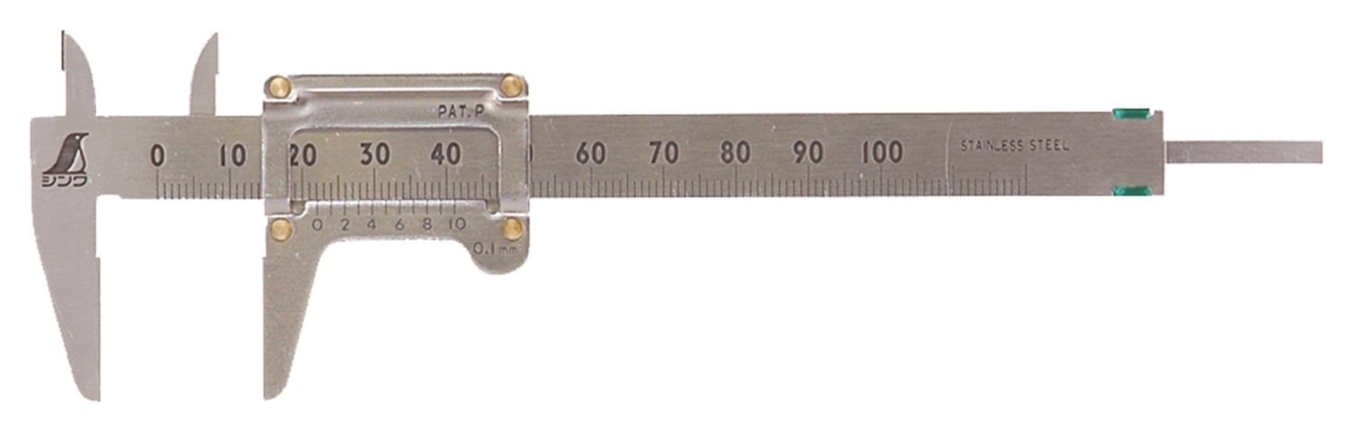 Japanese Centimeter Ruler Vernier Caliper Scale Carpentry Tool Shinwa Nogisu