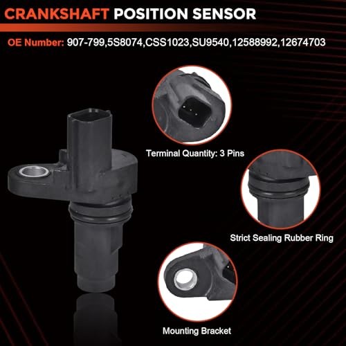 Intake & Exhaust Camshaft Position Actuator with Camshaft Sensor and Engine