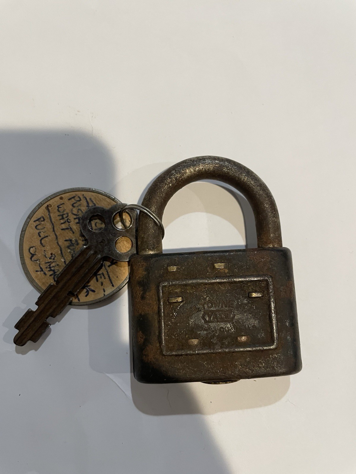Vintage Yale Towne PadLock The Junior Vulcan Locks With Key Made In USA