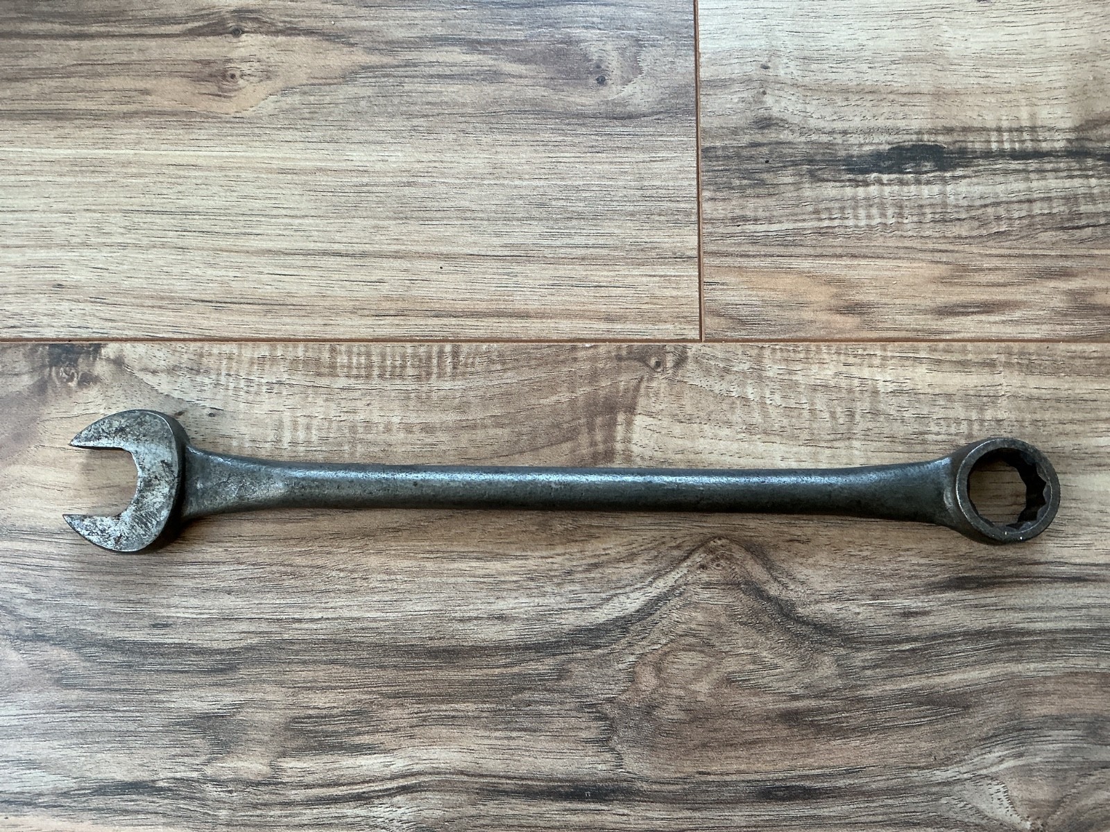 RARE Vintage Hinsdale 1” Round Handle Combination Wrench BE32 14.75″ Length