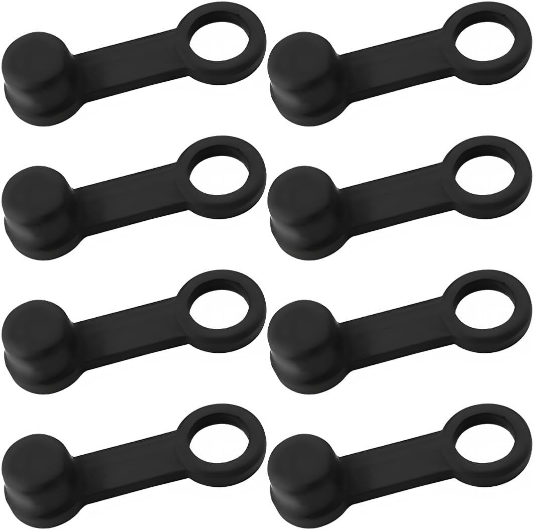 8 PCS Brake Bleed Nipple Cap, 8Mm Brake Bleeder Screws Dust Cover Rubber Bleed N
