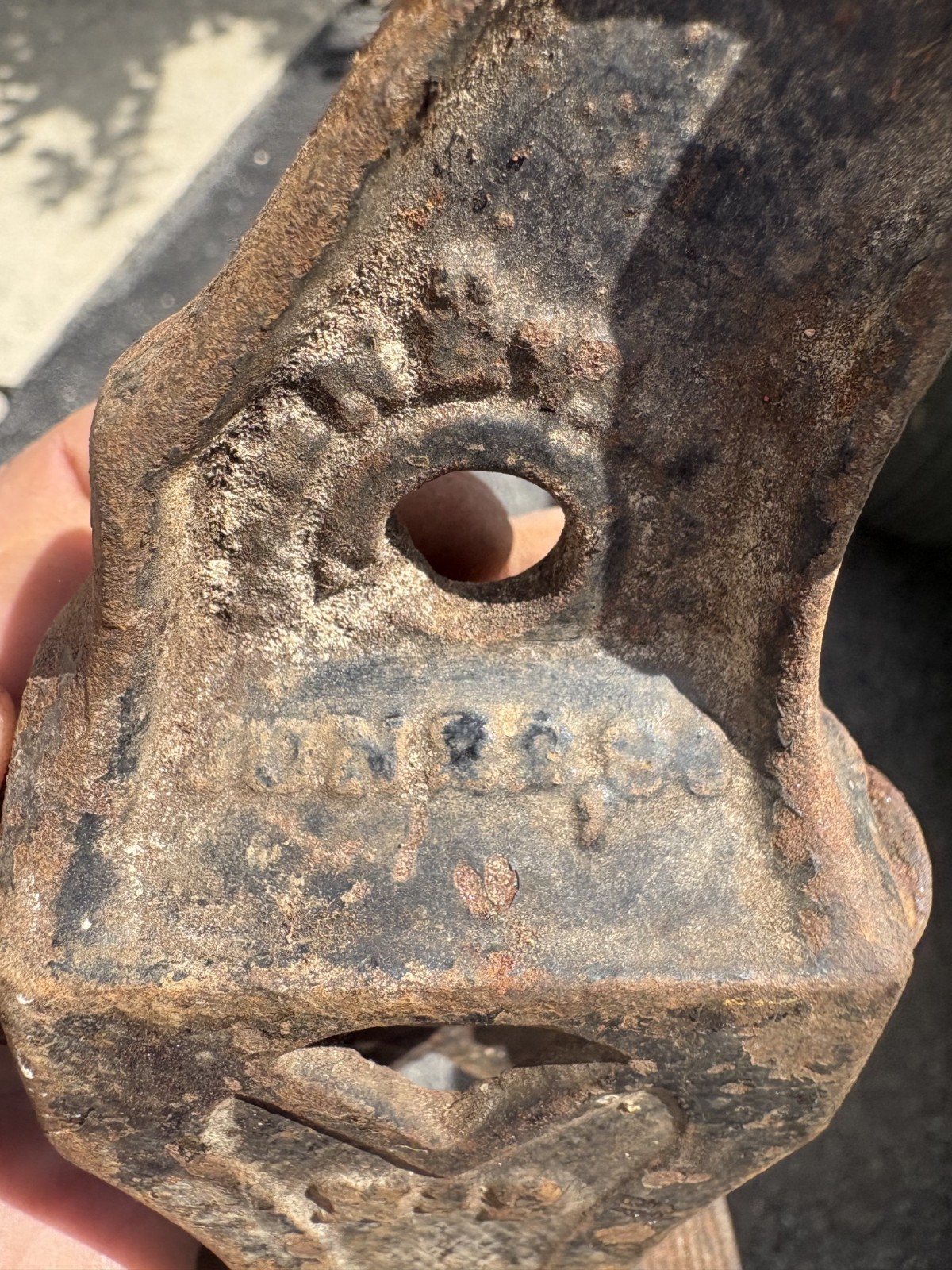 Boston 1896 Cast Iron Wood Clamp Threaded End Bar Clamp Sash Clamp Head No2