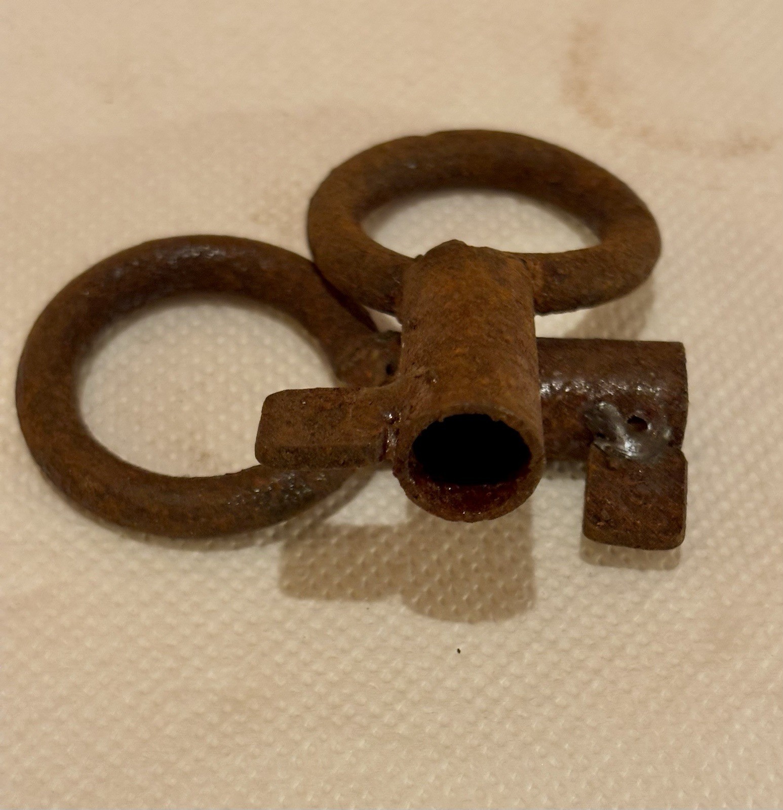 Vintage Pair Of Iron Skeleton Keys Perfect For DIY Craft Uses Rustic Decor