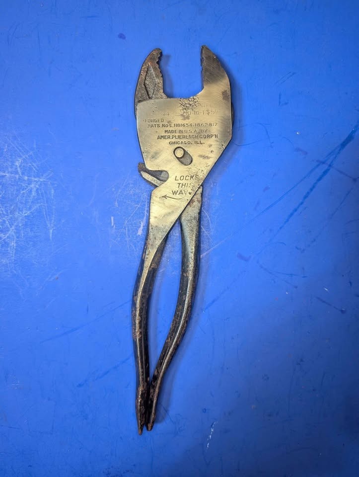 EIFEL Geared Plier Wrench 8-1/2″ Long No. 44 Vintage Quick Adjust Tool