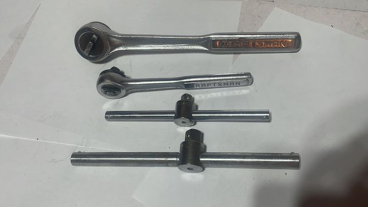 VINTAGE CRAFTSMAN 3/8″ and 1/2″ BREAKER BARS and RATCHETS V-4428 U.S.A.
