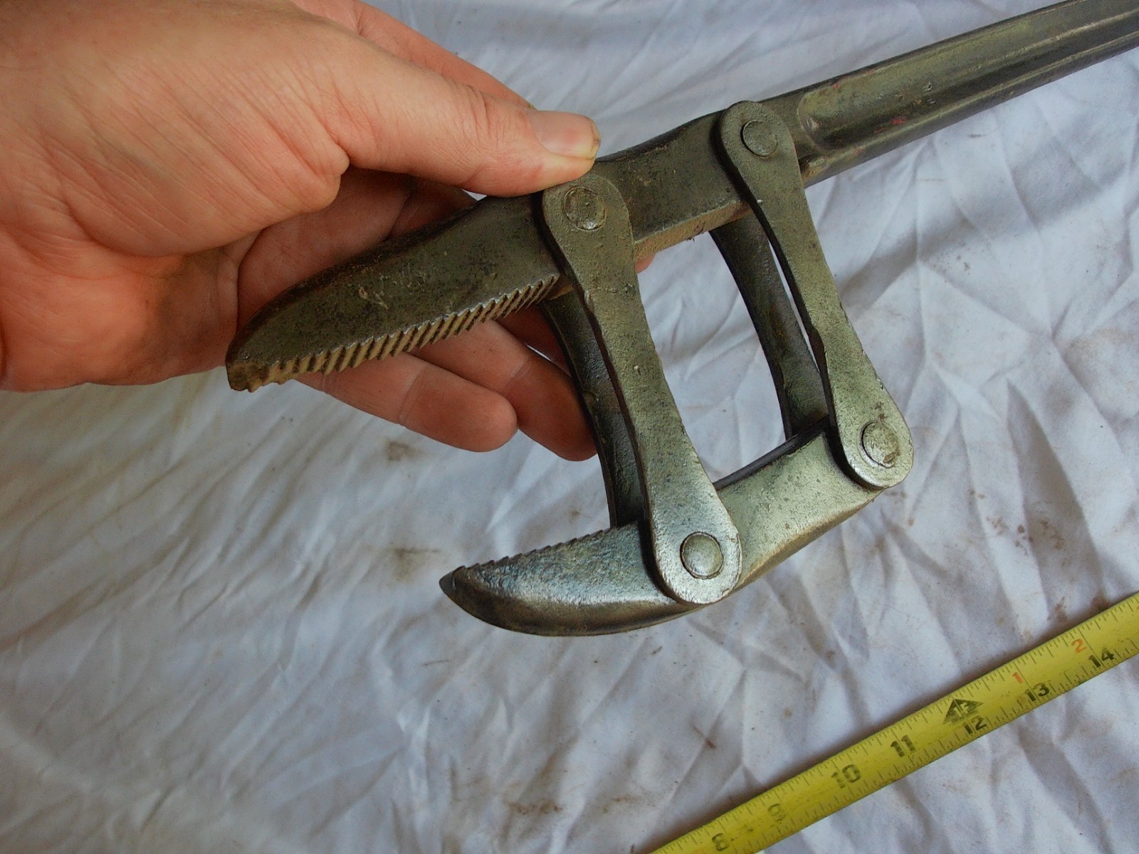 Vintage 15″ Lake Superior Adjustable Wrench Company Tool RARE! Lot 26-27-E