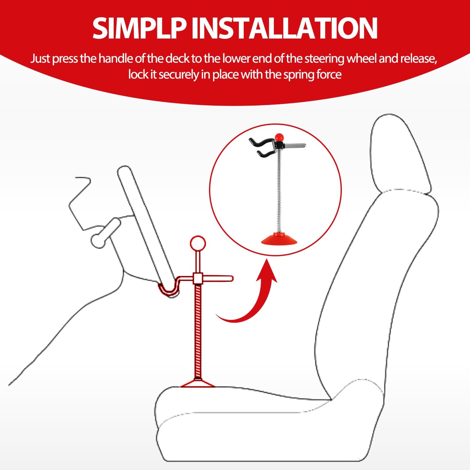 DearChan Adjustable Steering Wheel Holder, Car Alignment Wheel…