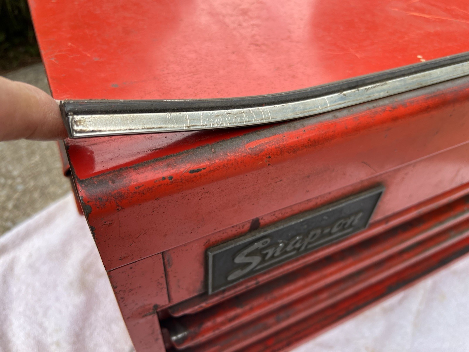 🇺🇸Vintage 1976 Snap-on KRM-54 3 Drawer Top Chest Tool Box Kenosha No Key🇺🇸