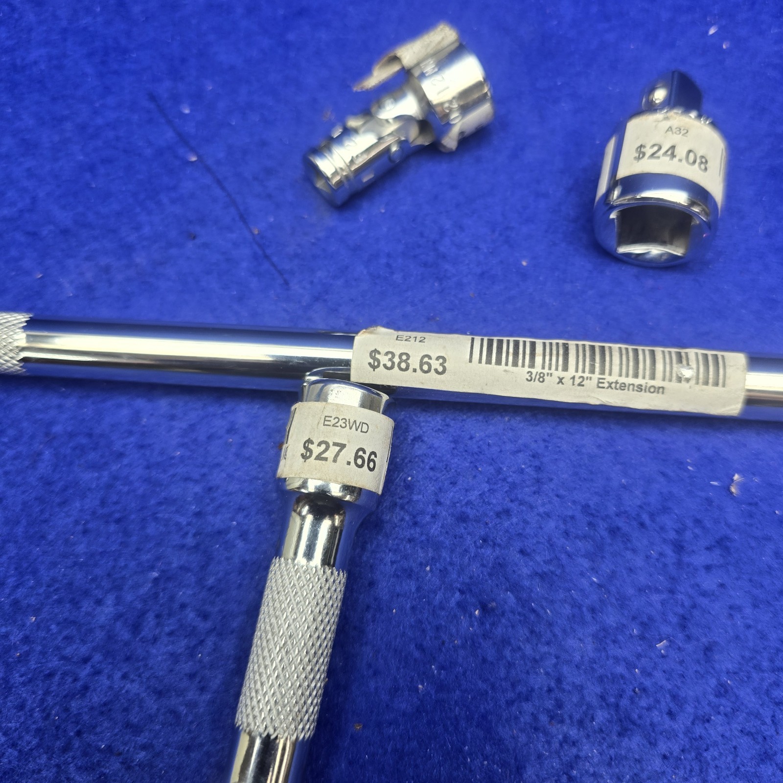 CORNWELL TOOLS MISC. 2 extensions, 12 mm 1/4 drive,1/2 to 3/8ths NEW PICS