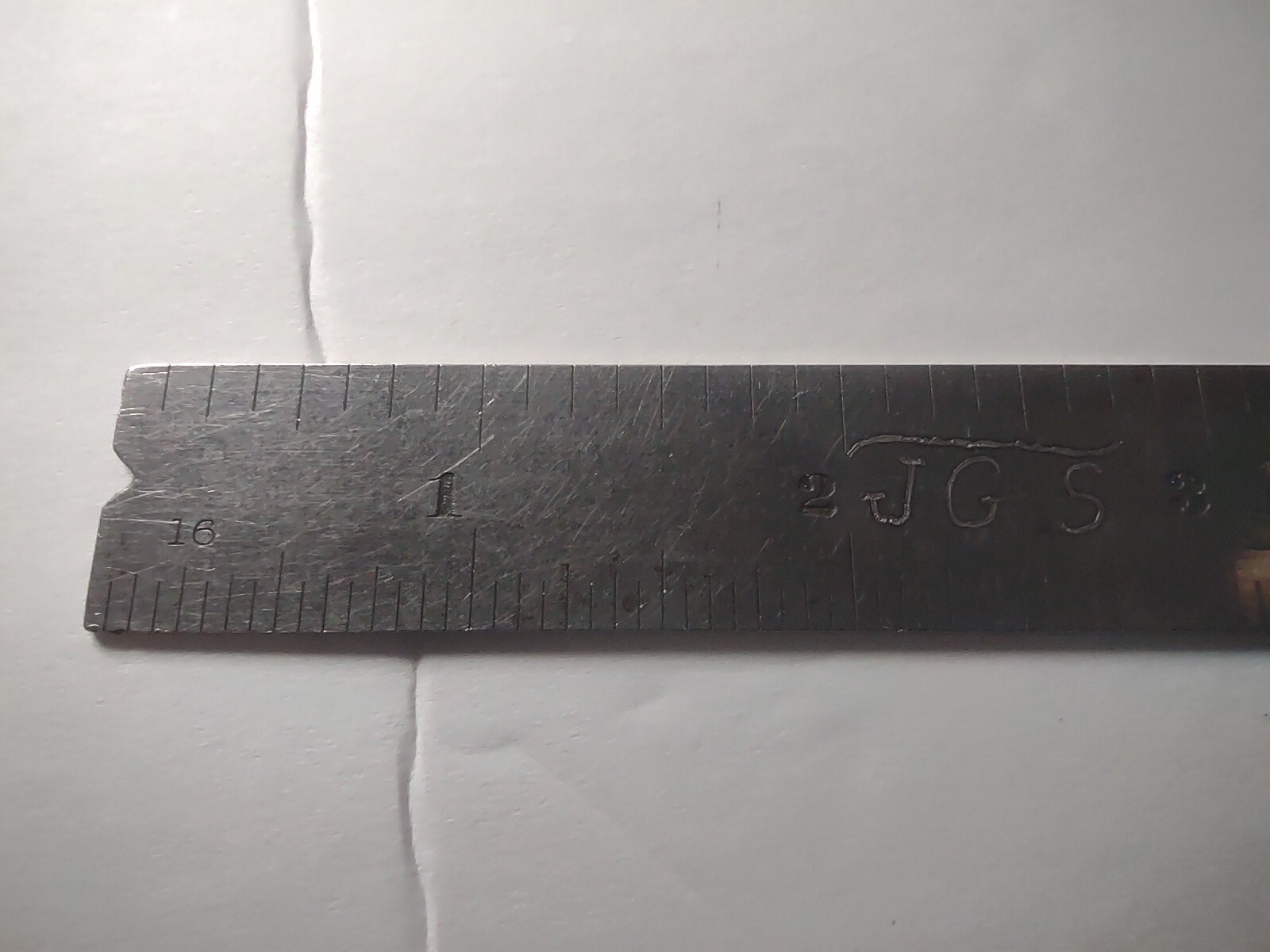 2 Vtg Union Tool Company 6″ Tempered Steel Ruler Square Orange, Mass USA A8A
