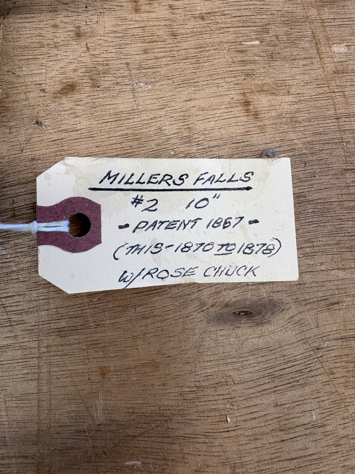 Millers Falls No 2 Rose Chuck 10 inch Brace